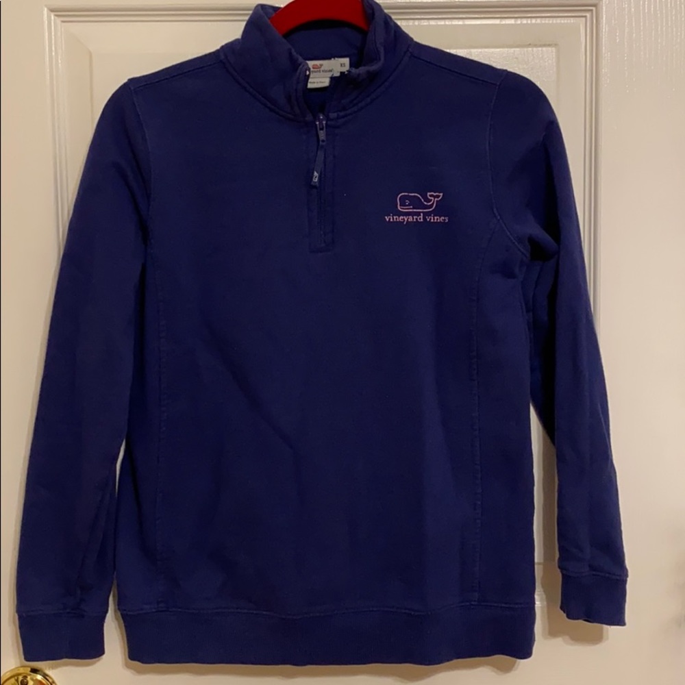 Purple and Pink Vineyard Vines Halfzip